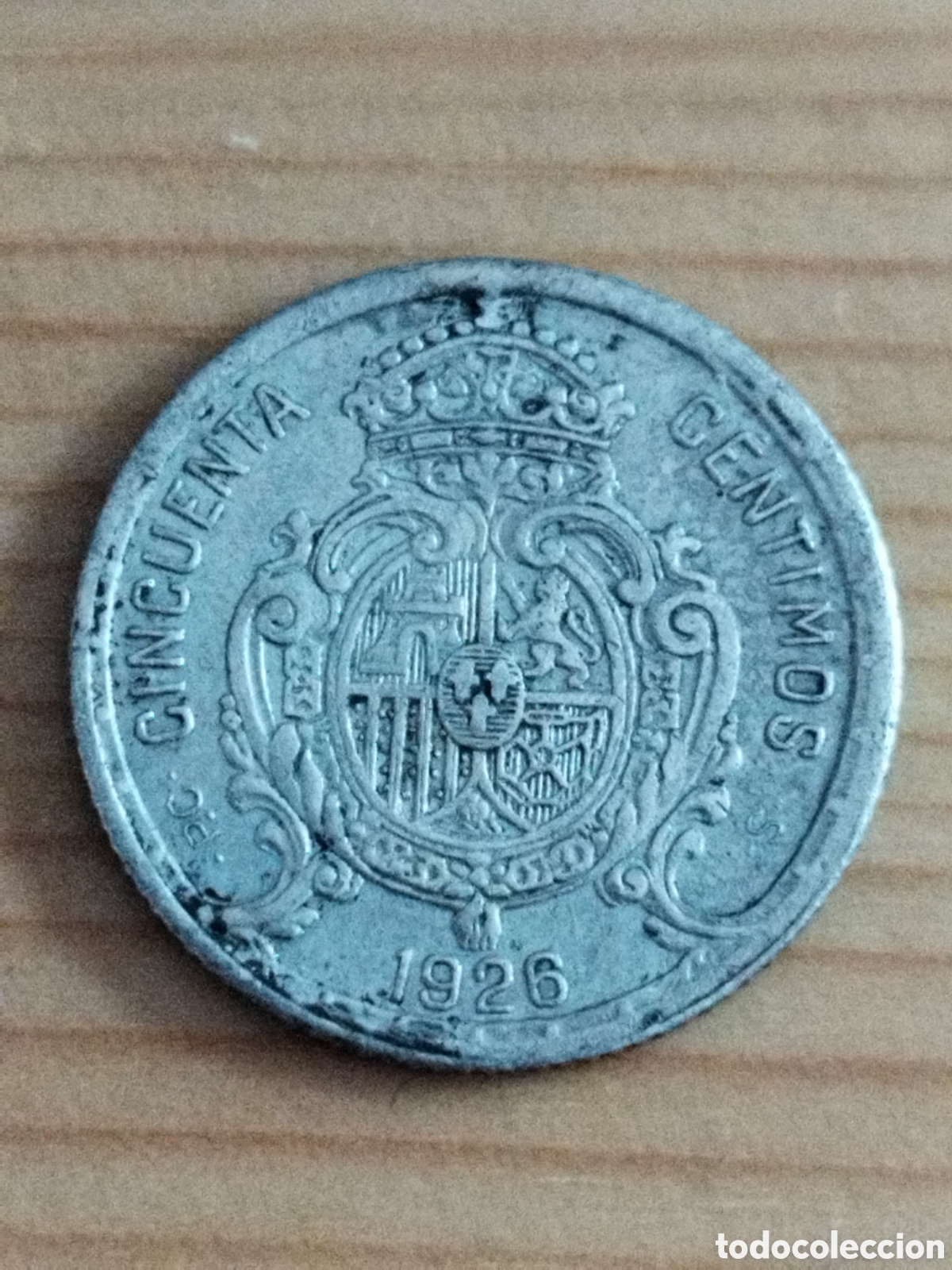 Monedas de Espa&ntilde;a: Moneda de plata de 50 c&eacute;ntimos de 1926 de Alfonso XIII - Foto 2