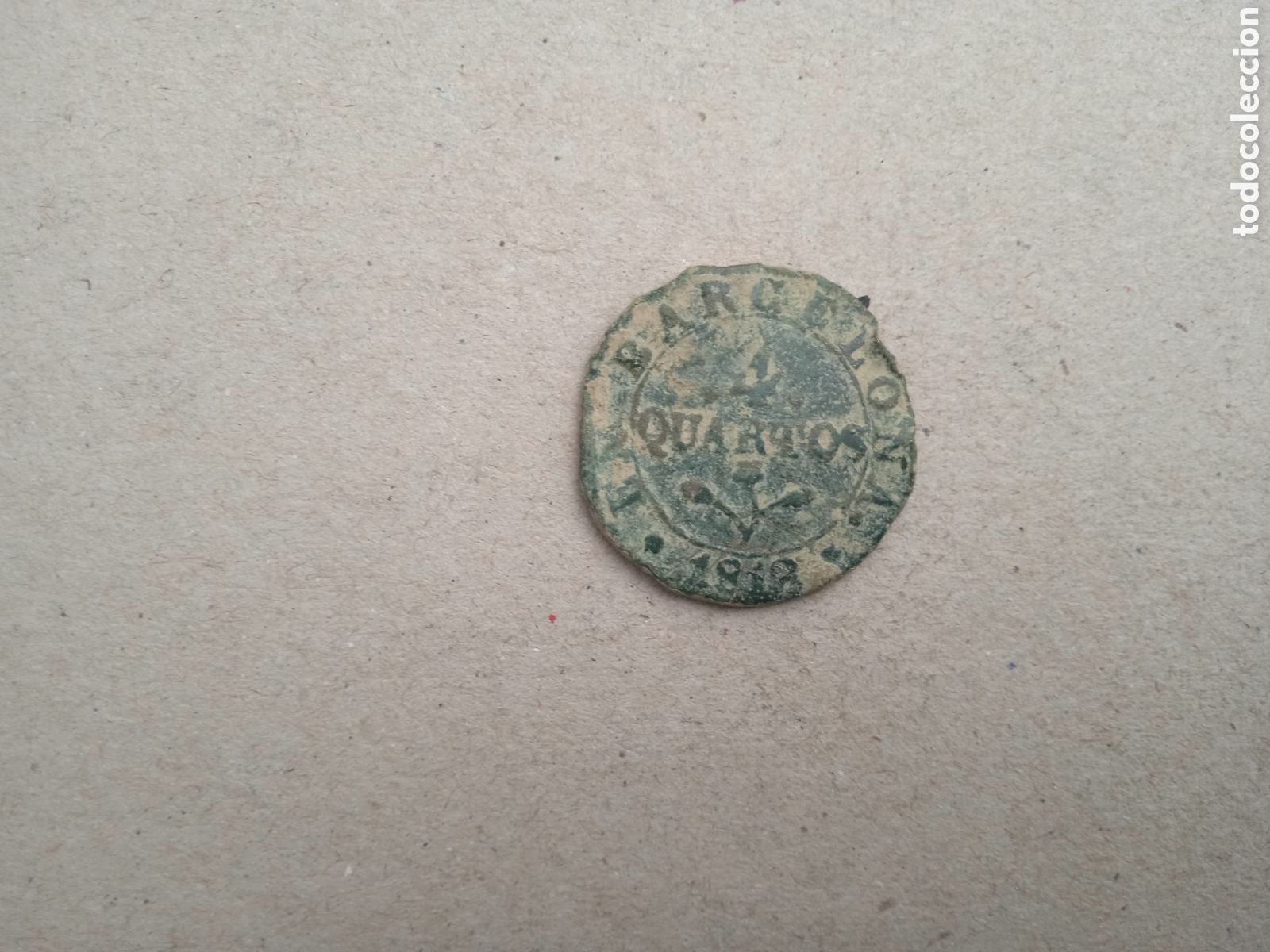 Monedas de Espa&ntilde;a: moneda de 4 quartos 1818 - Foto 1