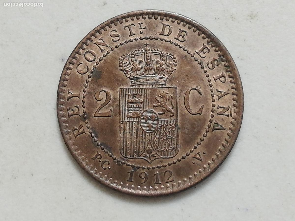Monedas de Espa&ntilde;a: MONEDA 2 CENTIMOS 1912, ALFONSO XIII - Foto 1