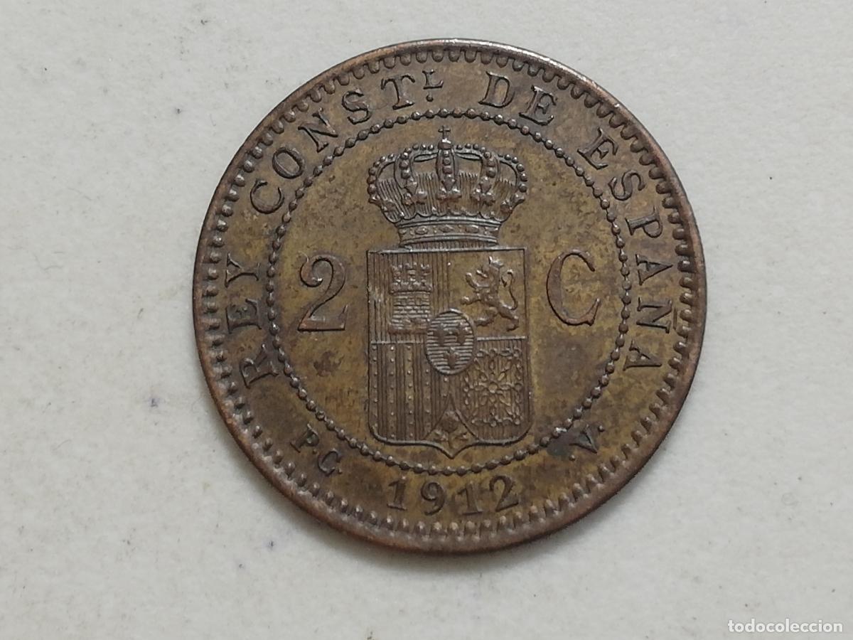 Monedas de Espa&ntilde;a: MONEDA 2 CENTIMOS 1912, ALFONSO XIII - Foto 1