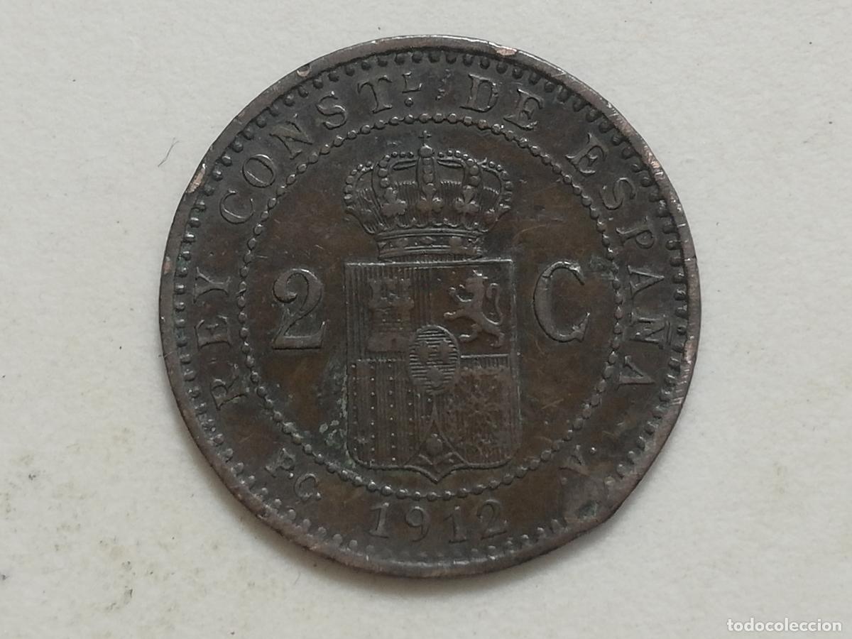 Monedas de Espa&ntilde;a: MONEDA 2 CENTIMOS 1912, ALFONSO XIII - Foto 1