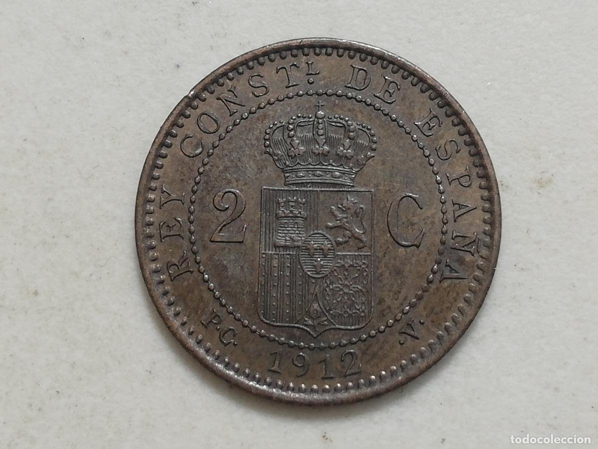 Monedas de Espa&ntilde;a: MONEDA 2 CENTIMOS 1912, ALFONSO XIII - Foto 1