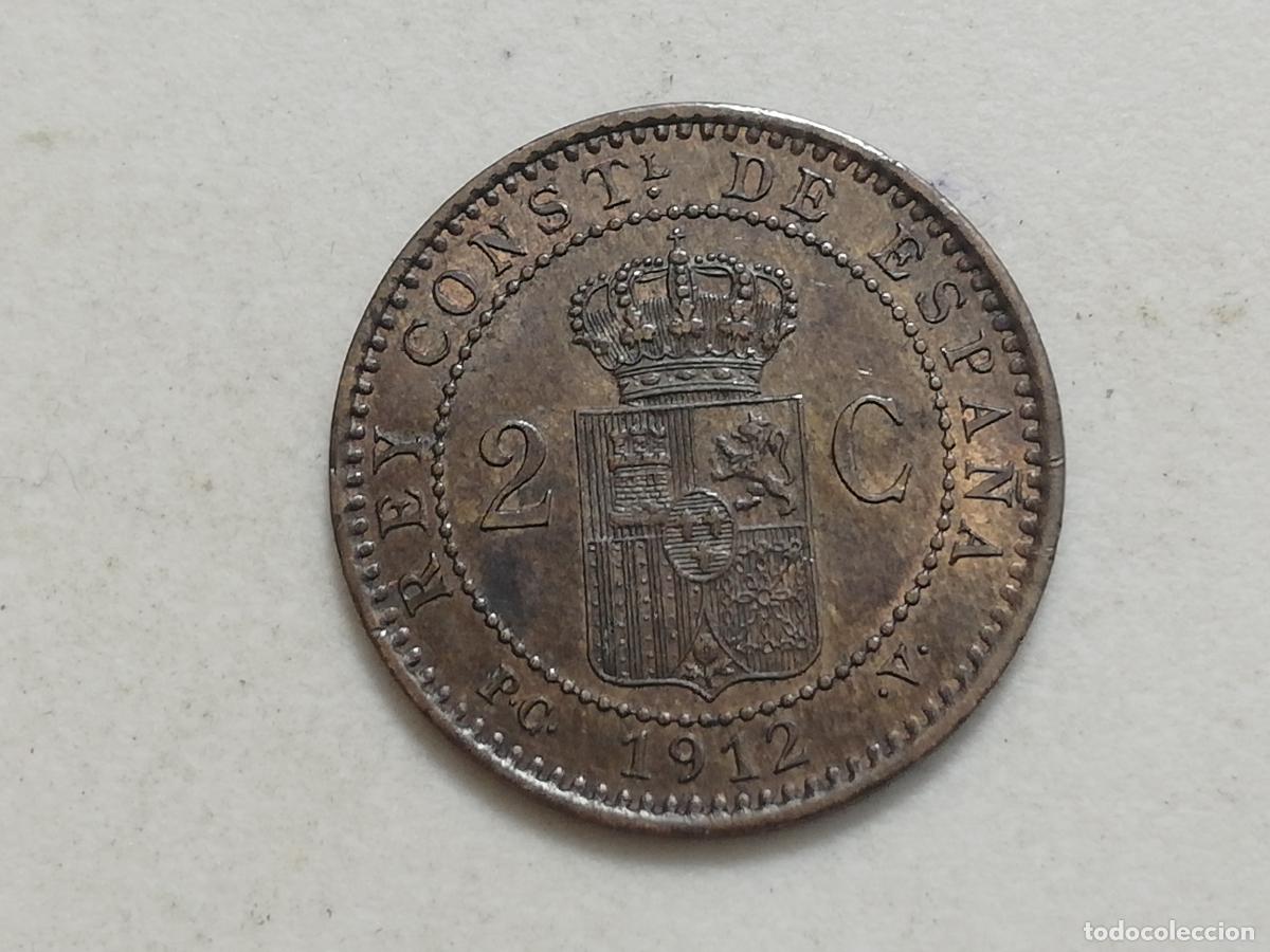 Monedas de Espa&ntilde;a: MONEDA 2 CENTIMOS 1912, ALFONSO XIII - Foto 1