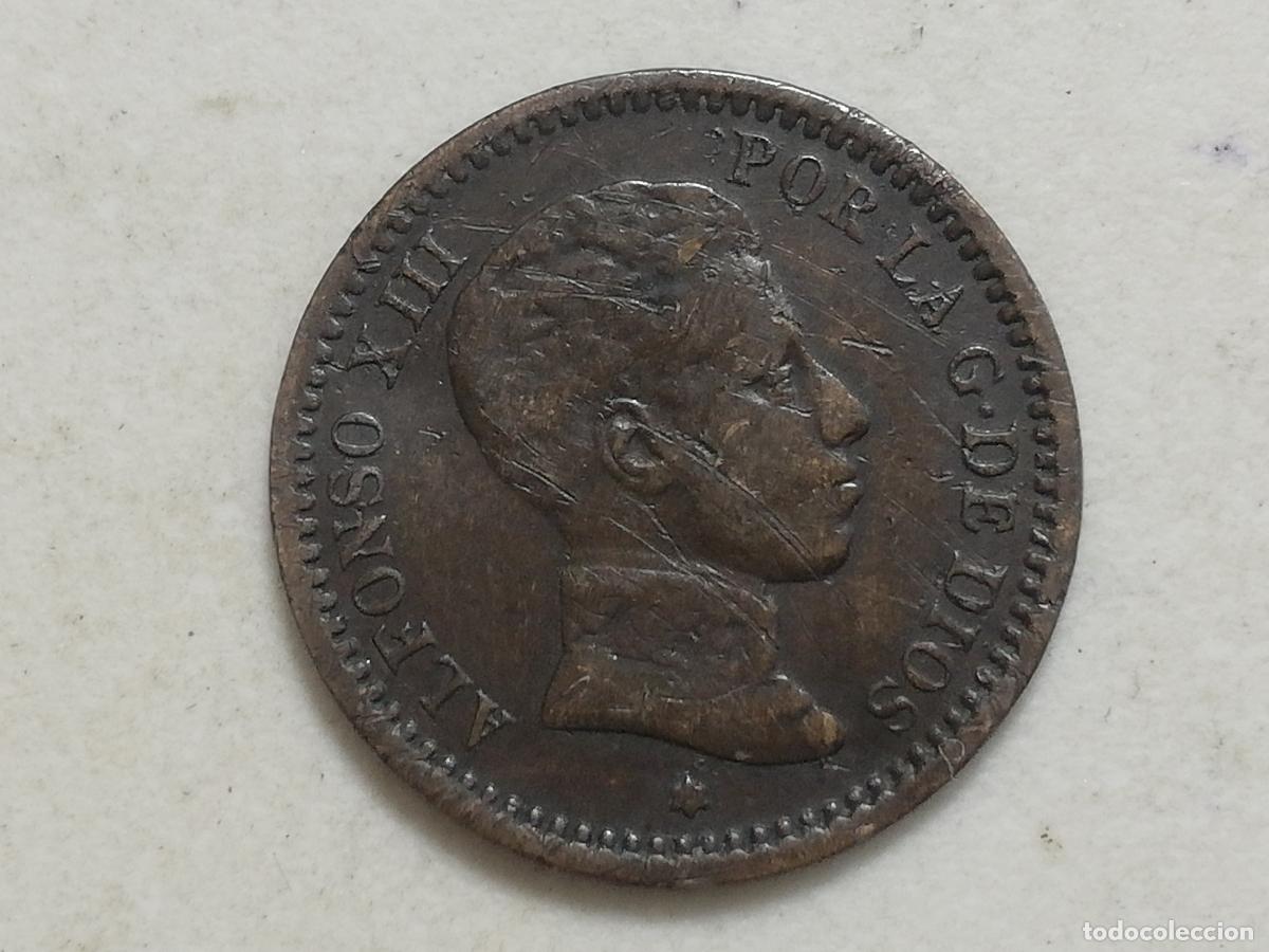 Monedas de Espa&ntilde;a: MONEDA 2 CENTIMOS 1904, ALFONSO XIII - Foto 2