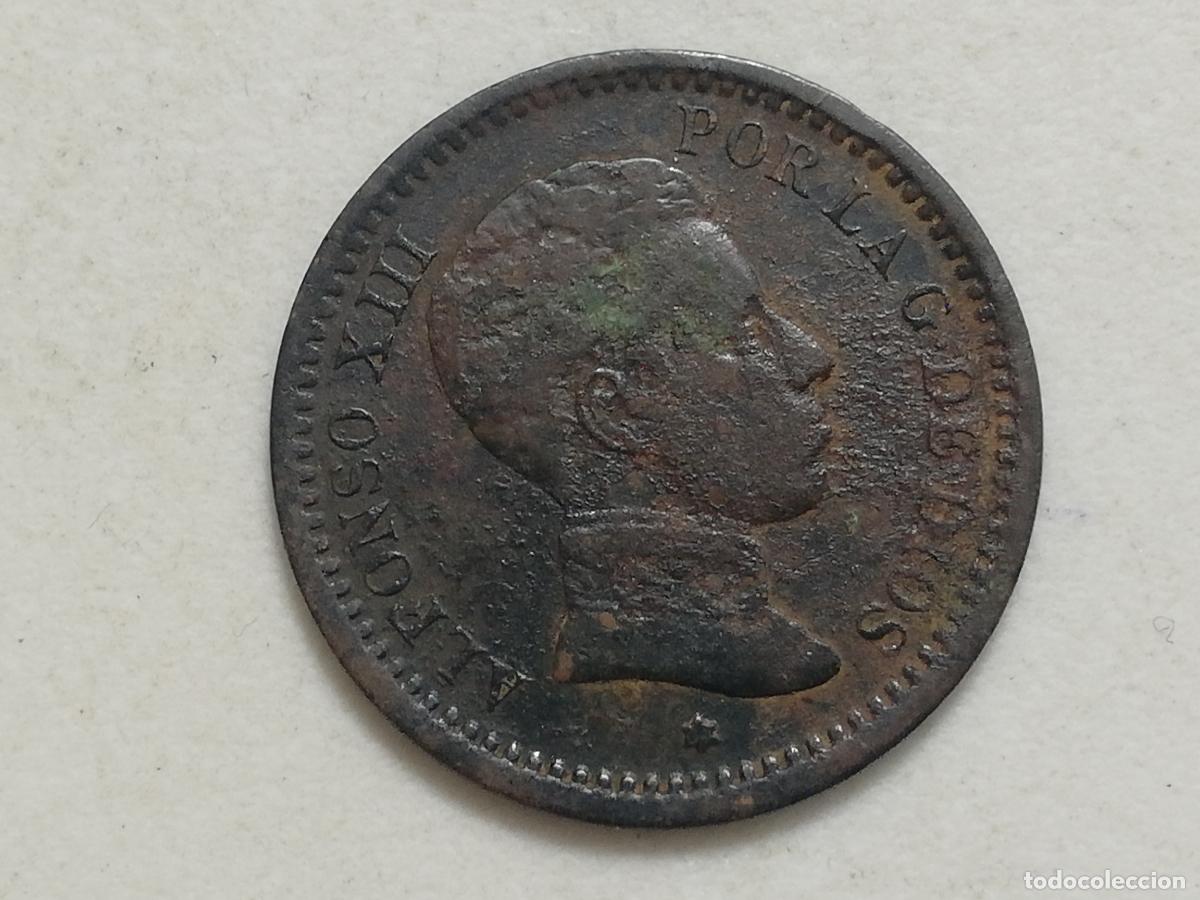 Monedas de Espa&ntilde;a: MONEDA 2 CENTIMOS 1904, ALFONSO XIII - Foto 2