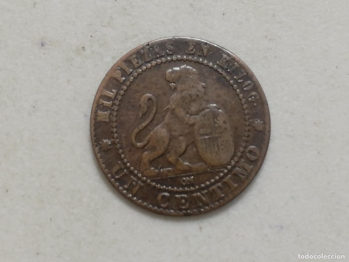 Monedas de Espa&ntilde;a: MONEDA 1 CENTIMO 1870, GOBIERNO PROVISIONAL - Foto 1