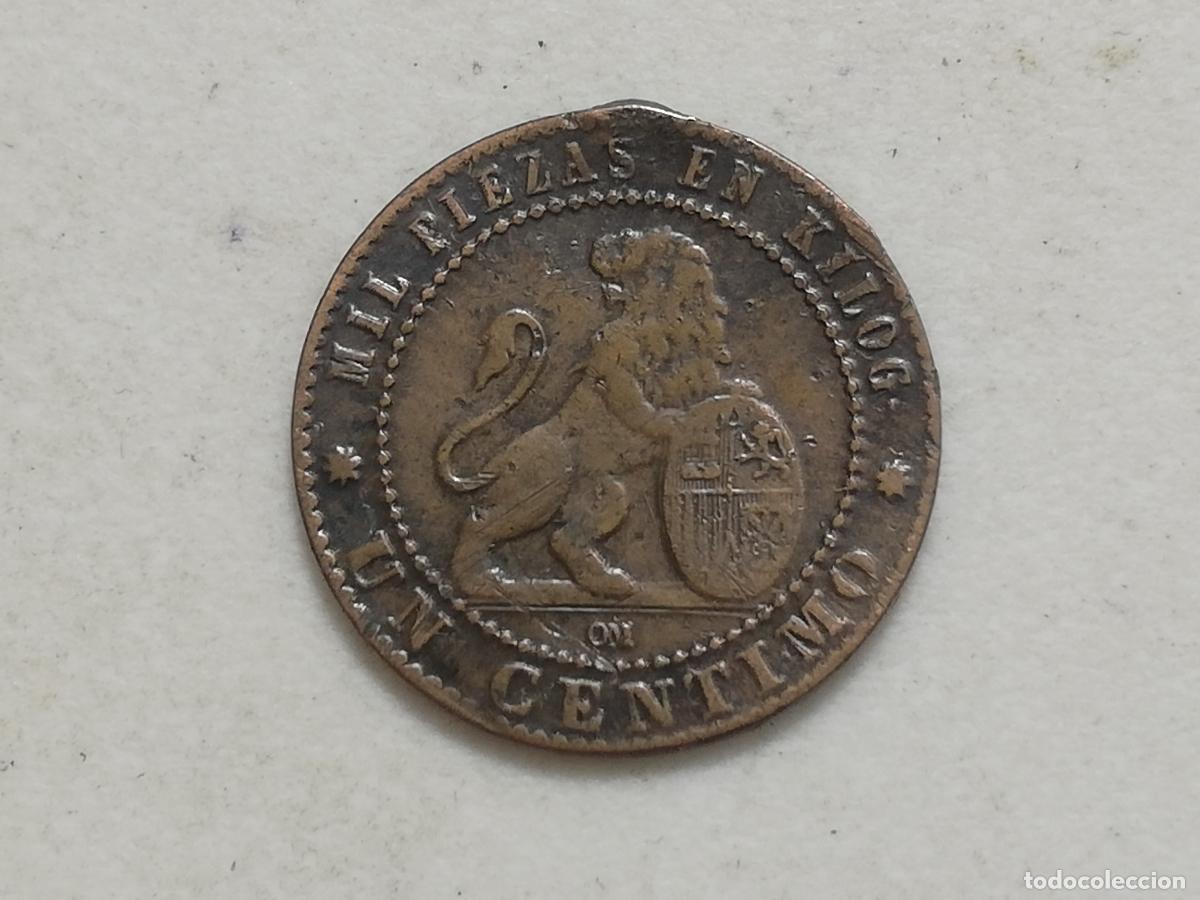 Monedas de Espa&ntilde;a: MONEDA 1 CENTIMO 1870, GOBIERNO PROVISIONAL - Foto 1