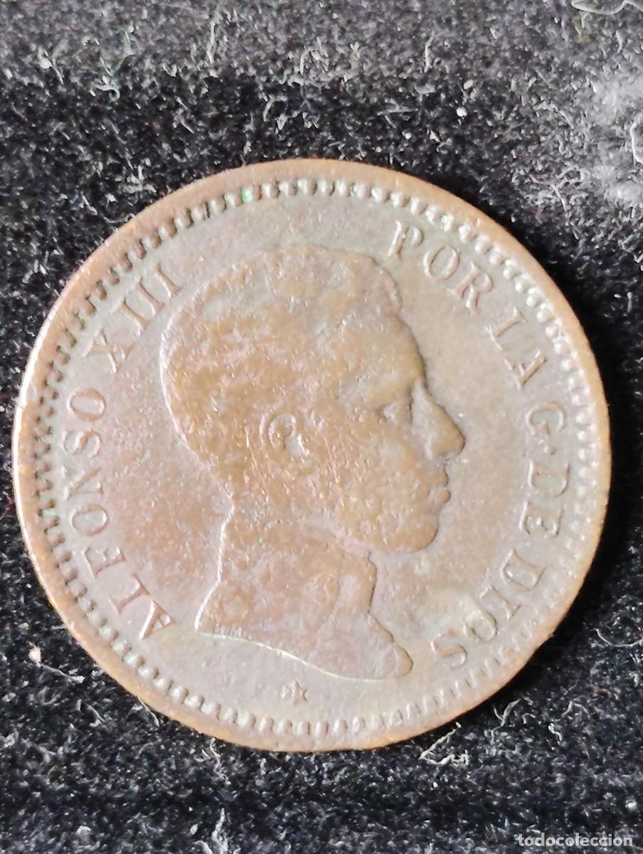 Monedas de Espa&ntilde;a: Moneda Alfonso Xlll 1904 . 2 c&eacute;ntimos - Foto 1