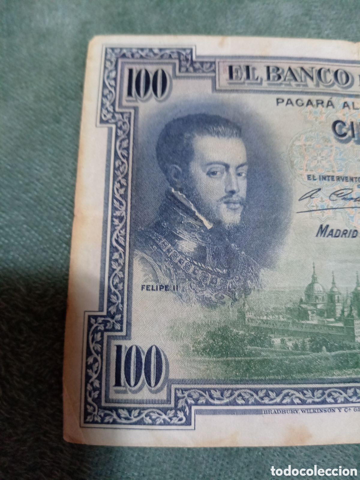 Monedas de Espa&ntilde;a: Billete de 100 pesetas de Espa&ntilde;a 1925 - Foto 2