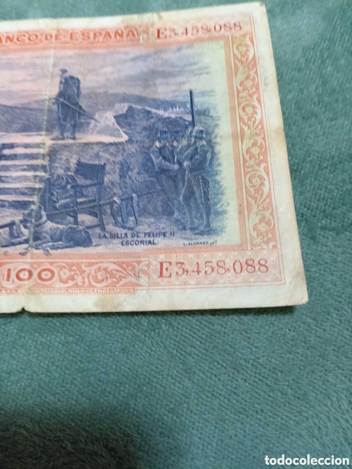 Monedas de Espa&ntilde;a: Billete de 100 pesetas de Espa&ntilde;a 1925 - Foto 5