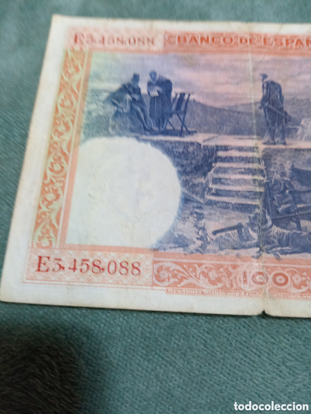 Monedas de Espa&ntilde;a: Billete de 100 pesetas de Espa&ntilde;a 1925 - Foto 6