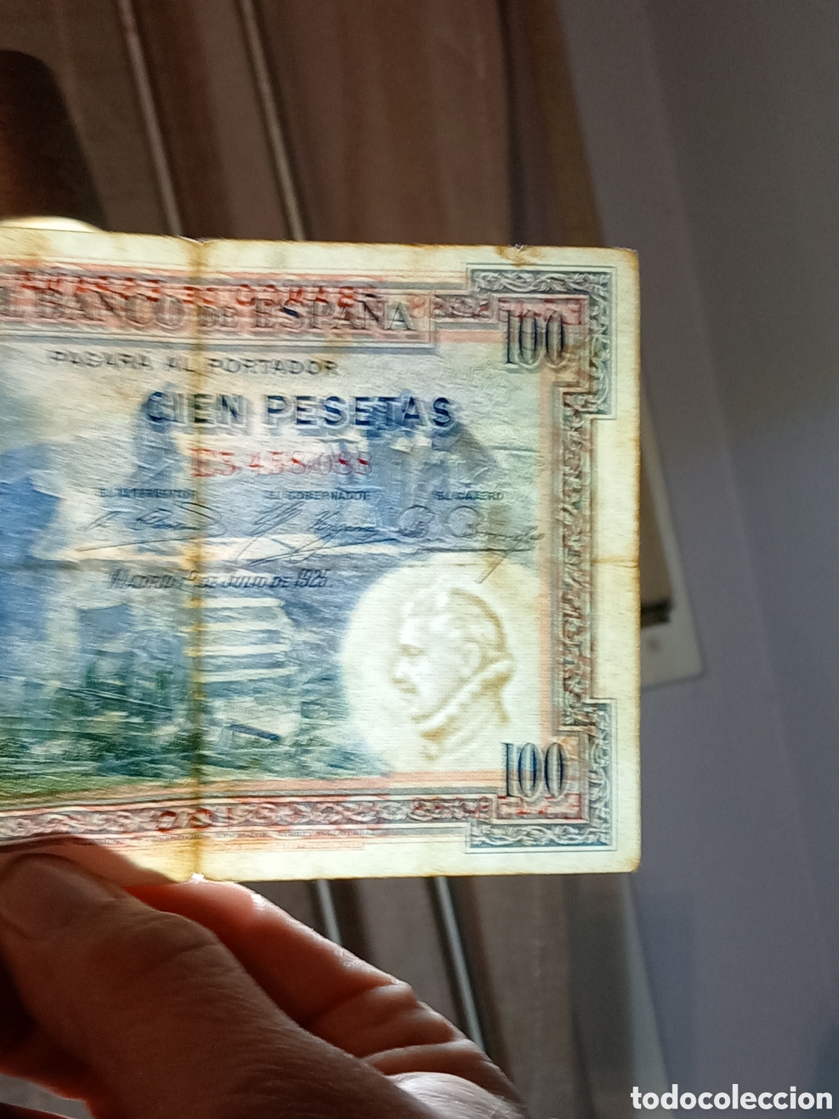 Monedas de Espa&ntilde;a: Billete de 100 pesetas de Espa&ntilde;a 1925 - Foto 7