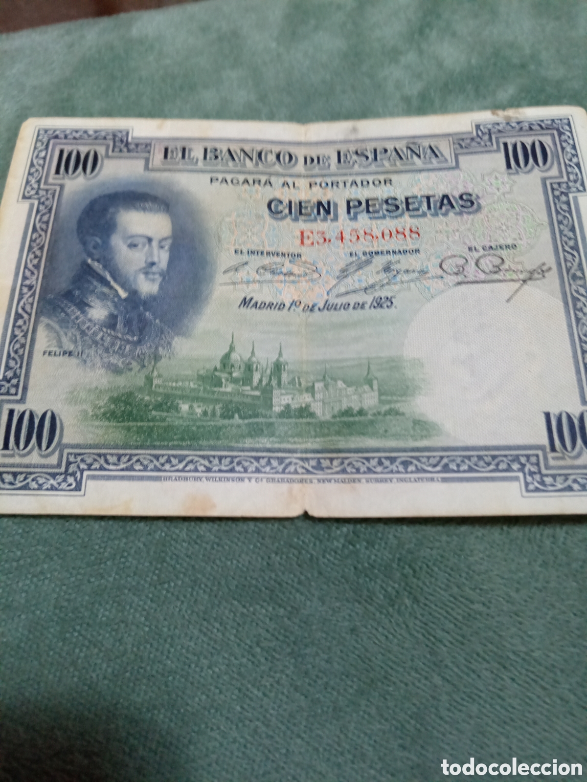Monedas de Espa&ntilde;a: Billete de 100 pesetas de Espa&ntilde;a 1925 - Foto 1