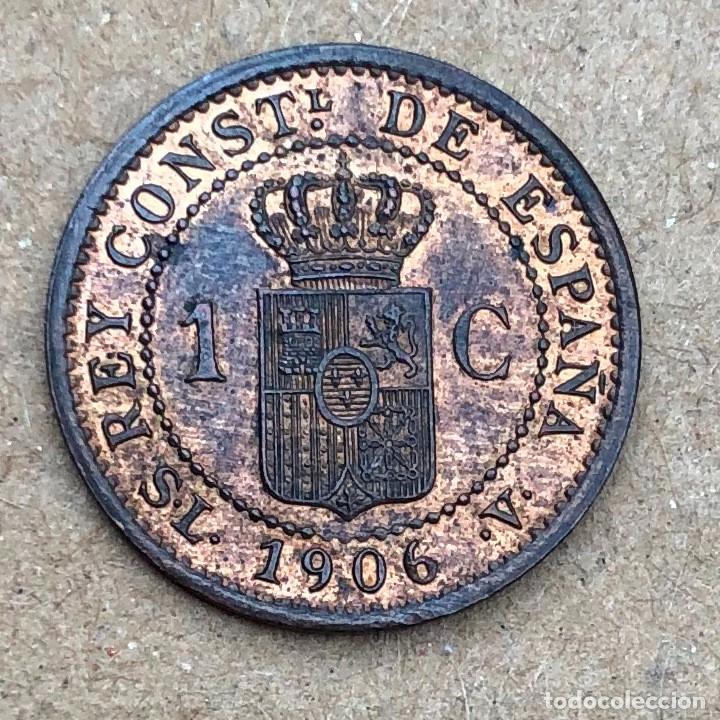 Monedas de Espa&ntilde;a: ESPA&Ntilde;A - 1 CENTIMO 1906 V - * 6 RC - Foto 2