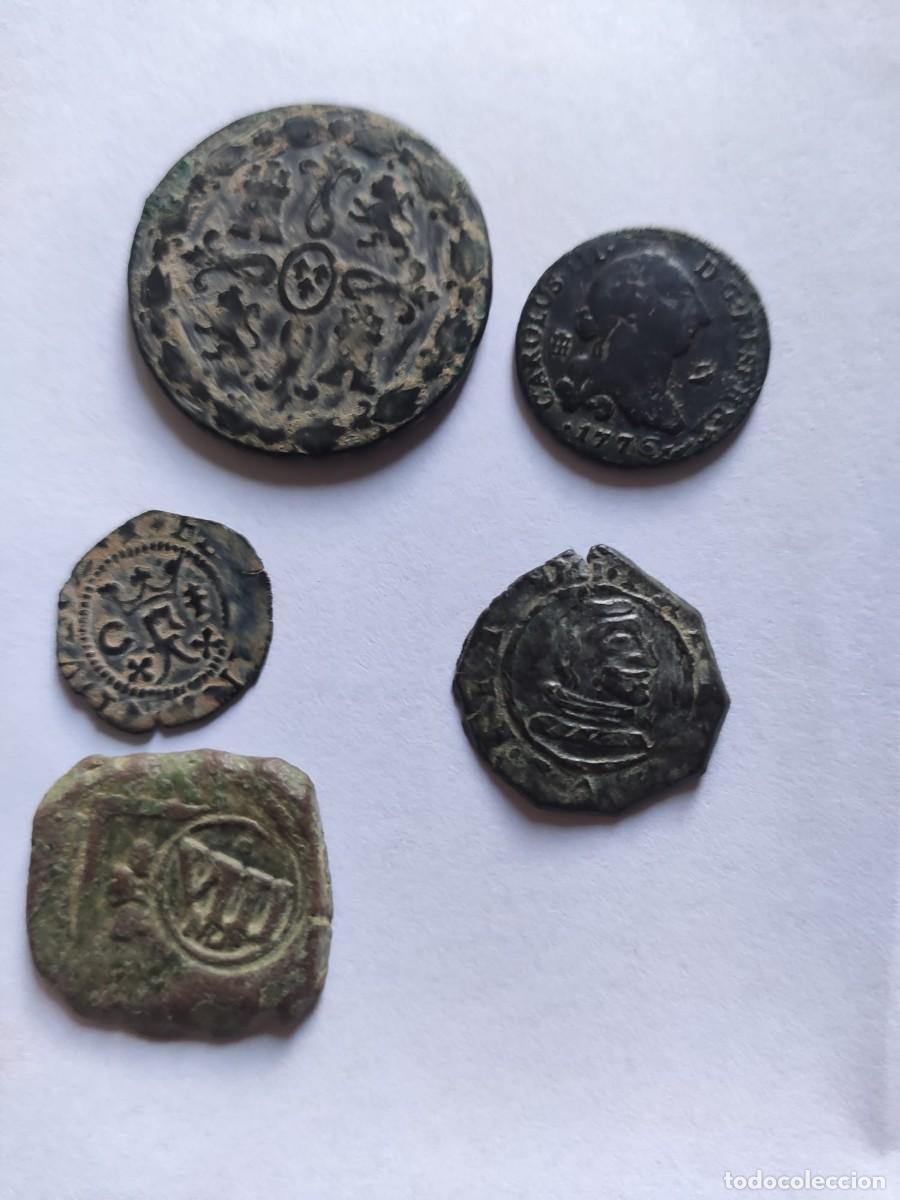 Monedas de Espa&ntilde;a: LOTE DE 5 COBRES BORBONES Y AUSTRIAS - Foto 2
