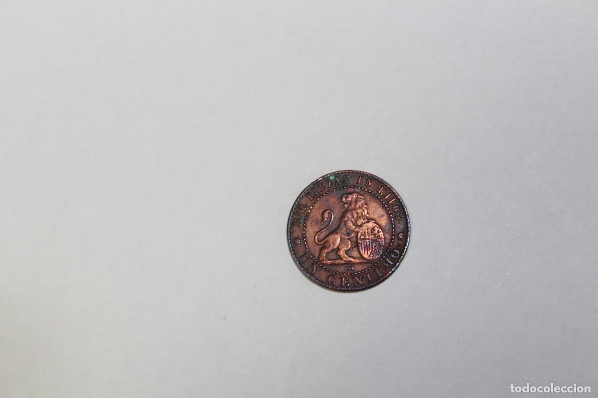 Monedas de Espa&ntilde;a: 1 CENTIMO de 1870 OM Xc 27 GOBIERNO PROVISIONAL en MBC+ - Foto 2