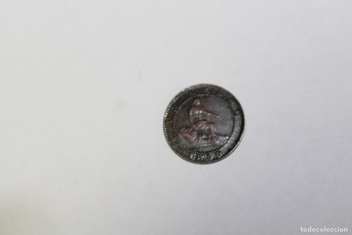 Monedas de Espa&ntilde;a: 1 CENTIMO de 1870 OM Xc 27 GOBIERNO PROVISIONAL en MBC+ - Foto 2