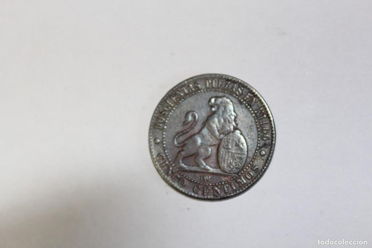 Monedas de Espa&ntilde;a: 5 CENTIMOS de 1879 OM XC 25 GOBIERNO PROVISIONAL en BC - Foto 1