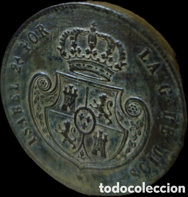Monedas de Espa&ntilde;a: 1/2 Real (5 Decimas) 1851 - Foto 2