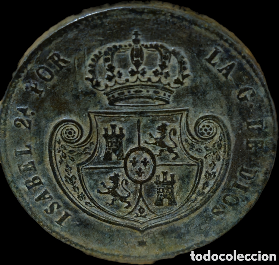 Monedas de Espa&ntilde;a: 1/2 Real (5 Decimas) 1851 - Foto 4