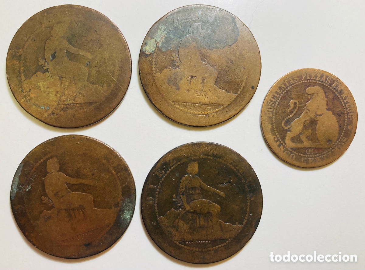 Monedas de Espa&ntilde;a: Monedas Espa&ntilde;a 1870 gobierno provisional - Foto 2