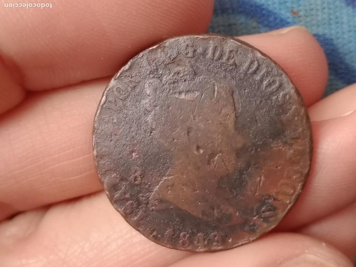 Monedas de Espa&ntilde;a: Moneda de 8 maravedis de 1849 - Foto 1