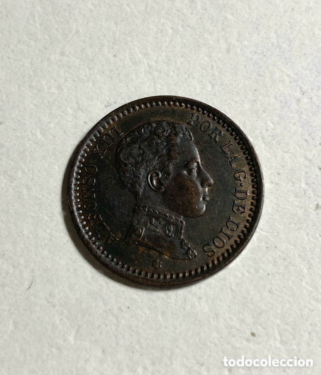 Monedas de Espa&ntilde;a: Espa&ntilde;a 2 c&eacute;ntimos 1904 *04 Alfonso XIII - Foto 1