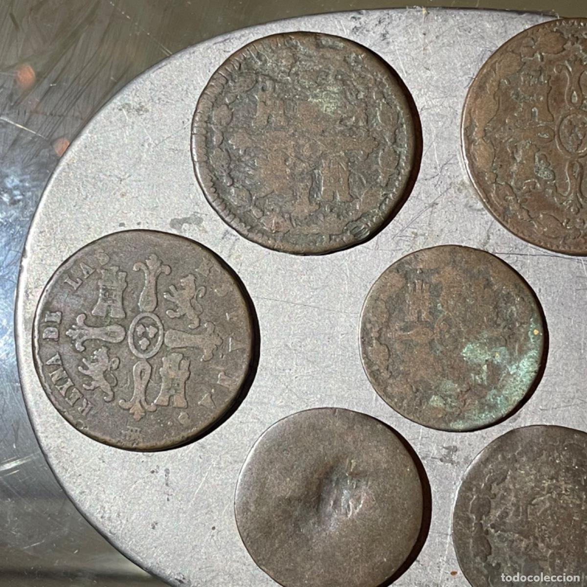 Monedas de Espa&ntilde;a: Lote de 7 monedas Espa&ntilde;olas S. XVIII / XIX - Foto 6