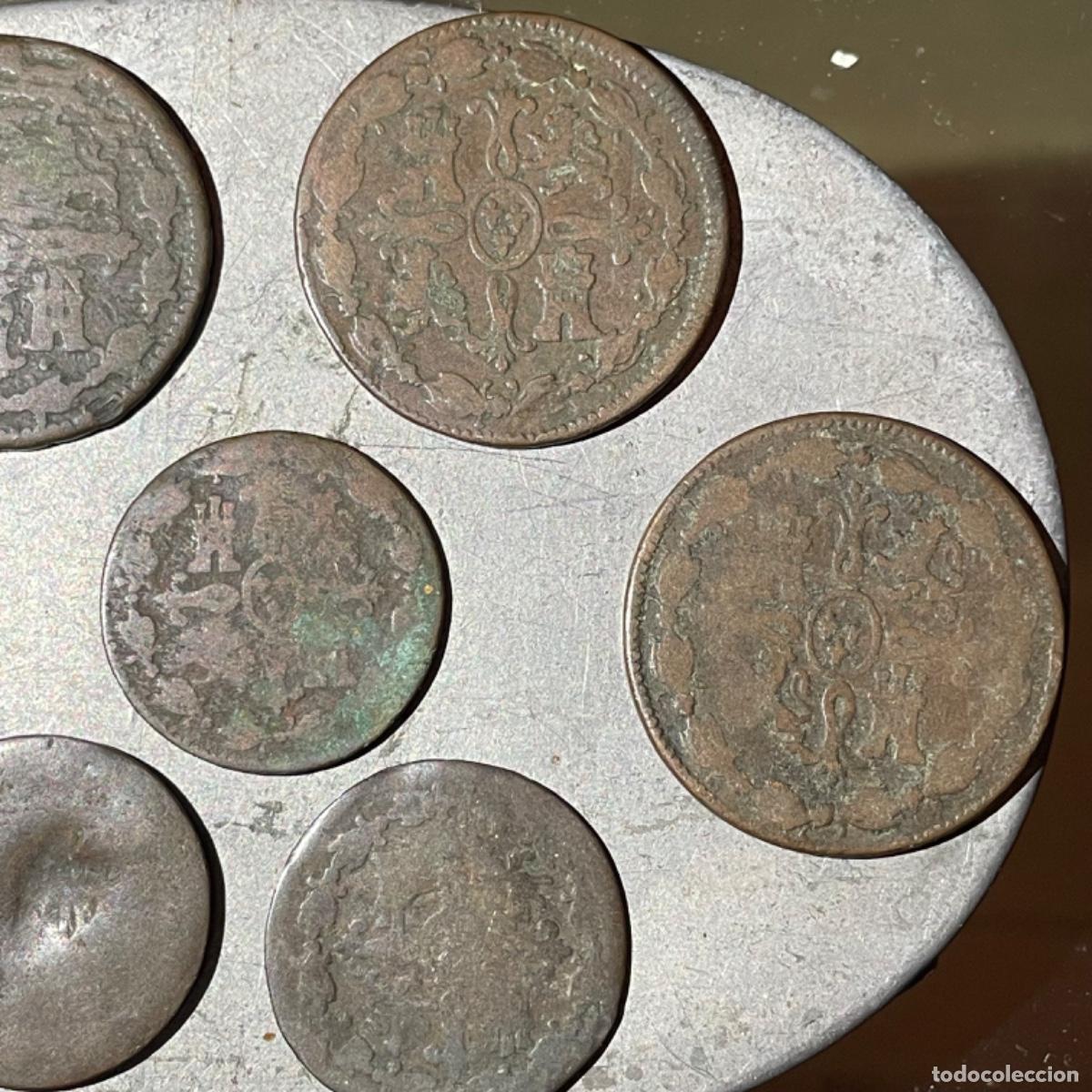 Monedas de Espa&ntilde;a: Lote de 7 monedas Espa&ntilde;olas S. XVIII / XIX - Foto 7