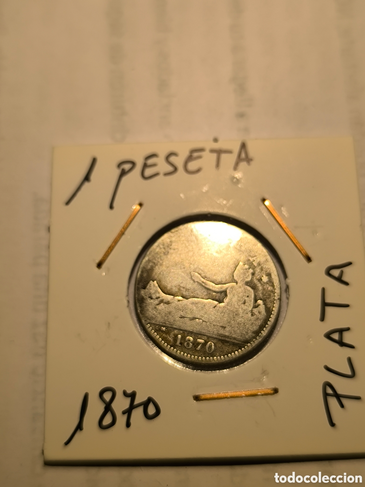 Monedas de Espa&ntilde;a: Moneda 1 pts PLATA 1870, DE-M - Foto 1
