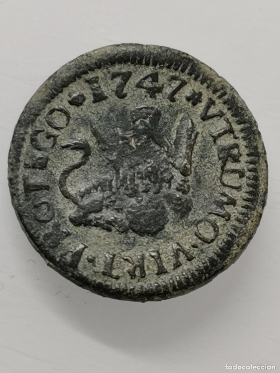 Monedas de Espa&ntilde;a: Fernando VI - Maraved&iacute; 1747 Segovia. - Foto 2