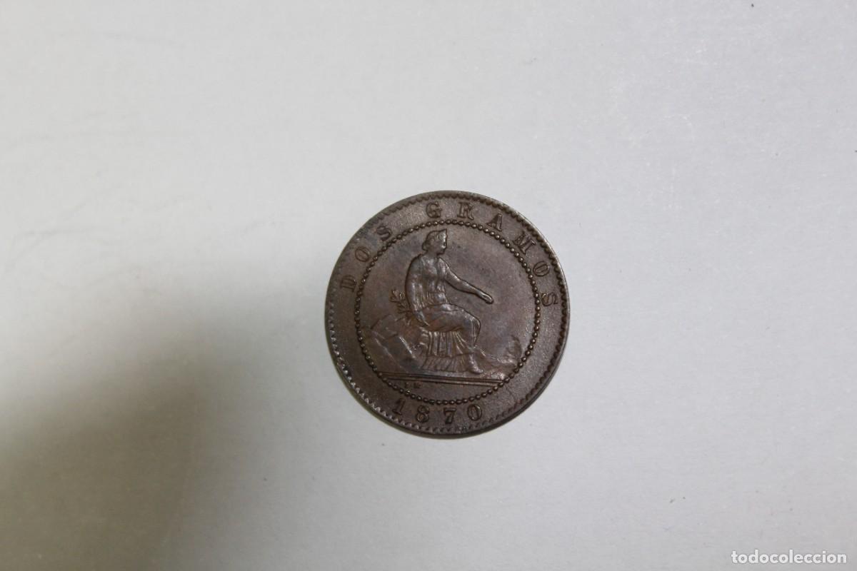 Monedas de Espa&ntilde;a: 2 CENTIMOS de 1870 OM XC 25 ESPA&Ntilde;A en EBC - Foto 1