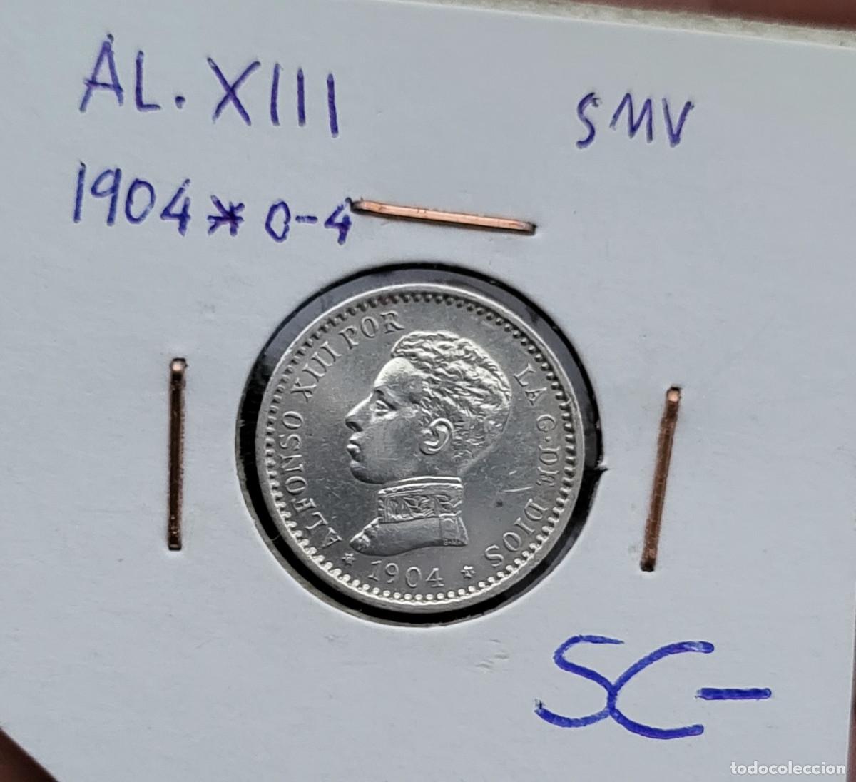 Monedas de Espa&ntilde;a: sin circular 50 cts. 1904 alfonso XII - Foto 3
