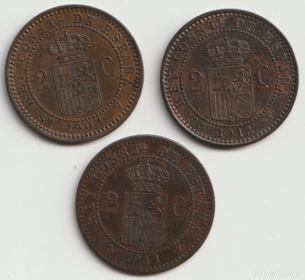 Monedas de Espa&ntilde;a: Espa&ntilde;a. Lote de 3 monedas antiguas - Foto 1