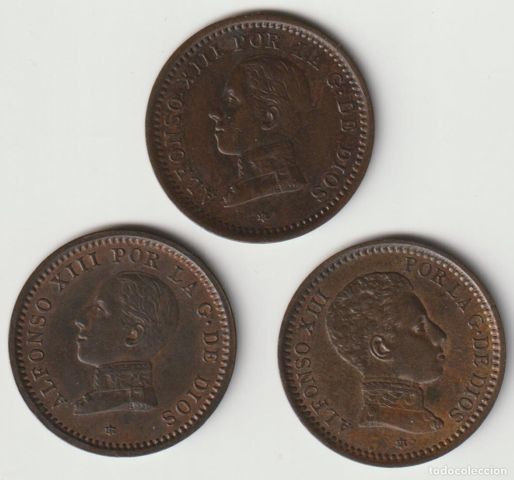 Monedas de Espa&ntilde;a: Espa&ntilde;a. Lote de 3 monedas antiguas - Foto 2