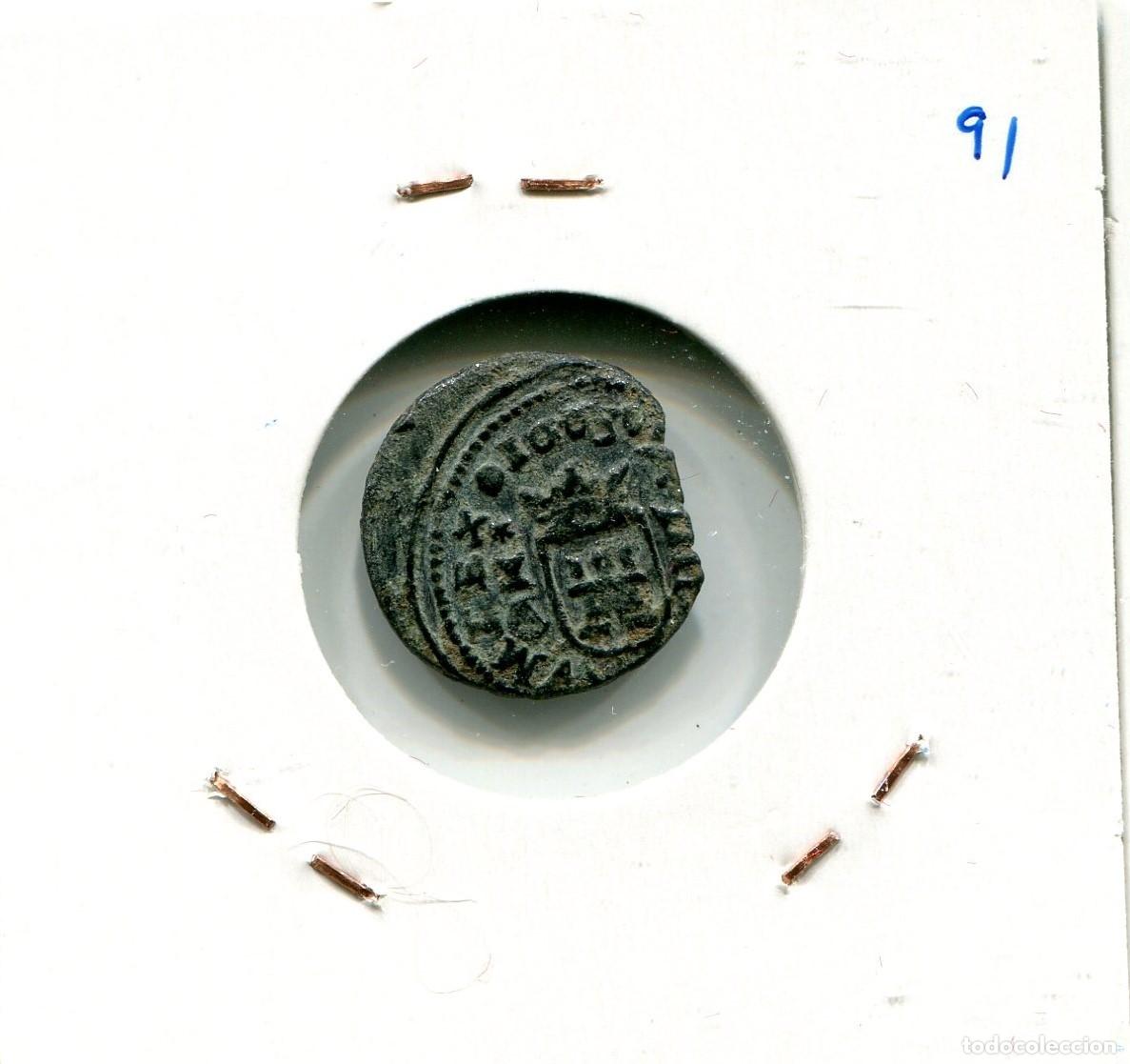 Monedas de Espa&ntilde;a: 4 MARAVEDIS FELIPE IV A&Ntilde;O 1663 CUENCA ( MES3691 ) - Foto 2