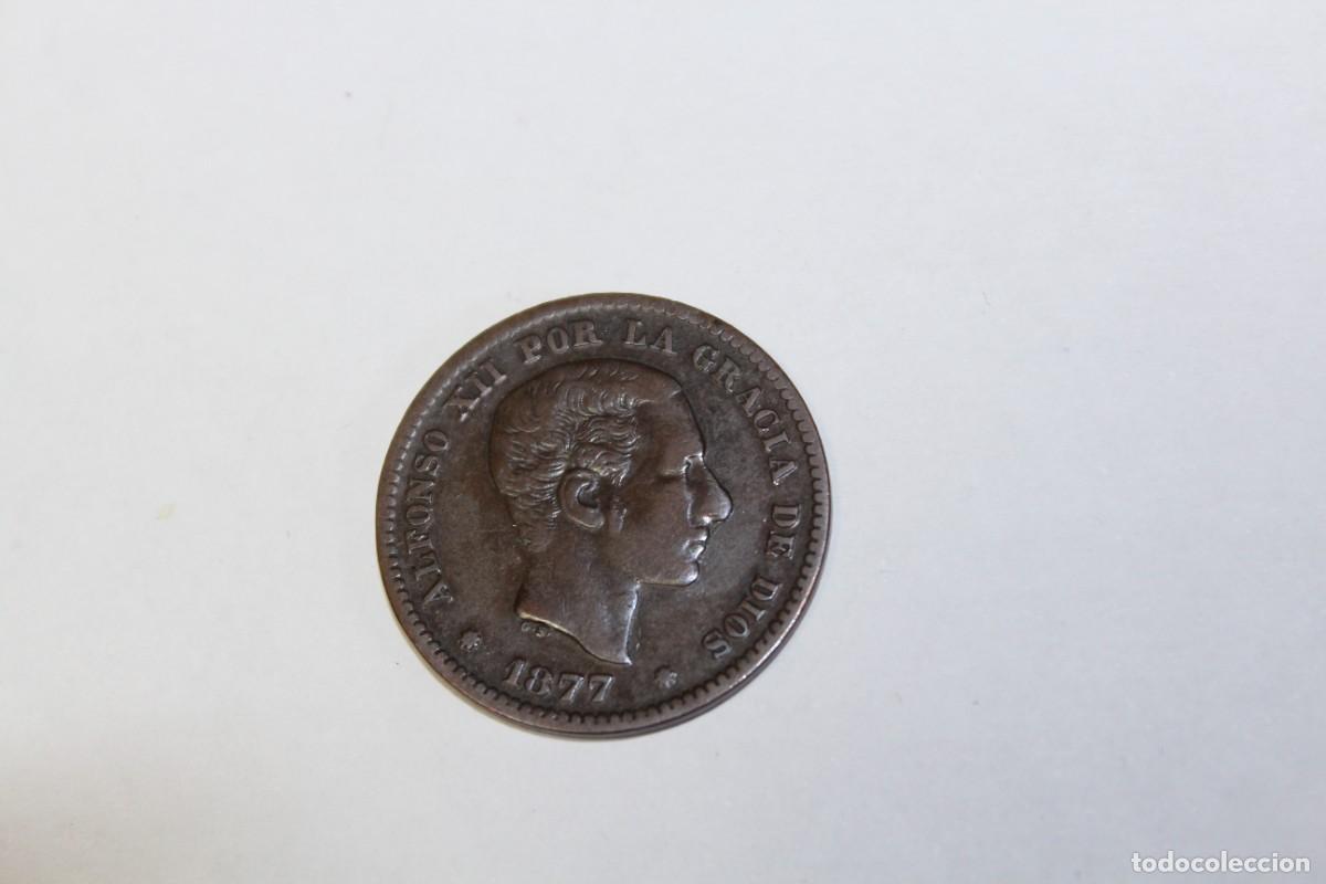 Monedas de Espa&ntilde;a: 5 CENTIMOS de 1877 OM XC 71 ESPA&Ntilde;A en MBC - Foto 1