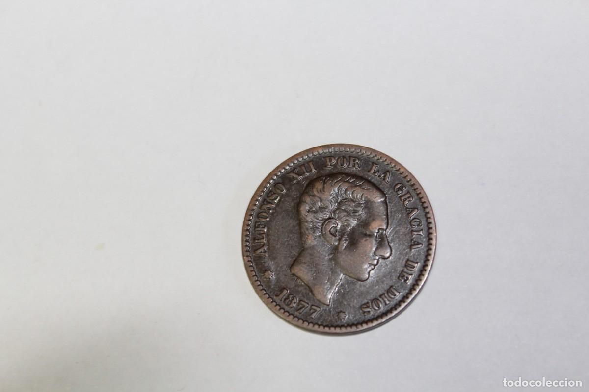 Monedas de Espa&ntilde;a: 5 CENTIMOS de 1877 OM XC 71 ESPA&Ntilde;A en MBC+ - Foto 1