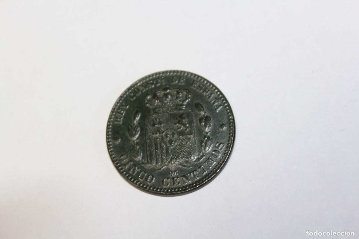Monedas de Espa&ntilde;a: 5 CENTIMOS de 1877 OM XC 71 ESPA&Ntilde;A en EBC - Foto 2
