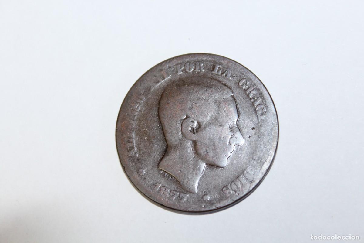 Monedas de Espa&ntilde;a: 10 CENTIMOS de 1877 OM XC 67 ESPA&Ntilde;A en RC+ - Foto 1