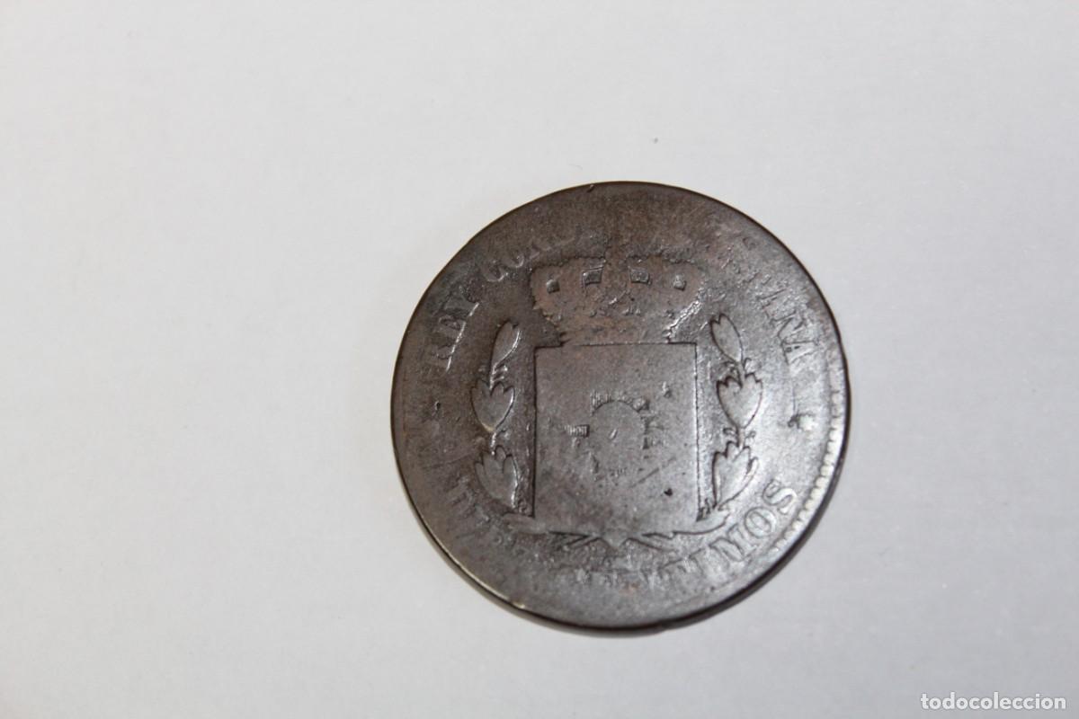 Monedas de Espa&ntilde;a: 10 CENTIMOS de 1877 OM XC 67 ESPA&Ntilde;A en RC+ - Foto 2