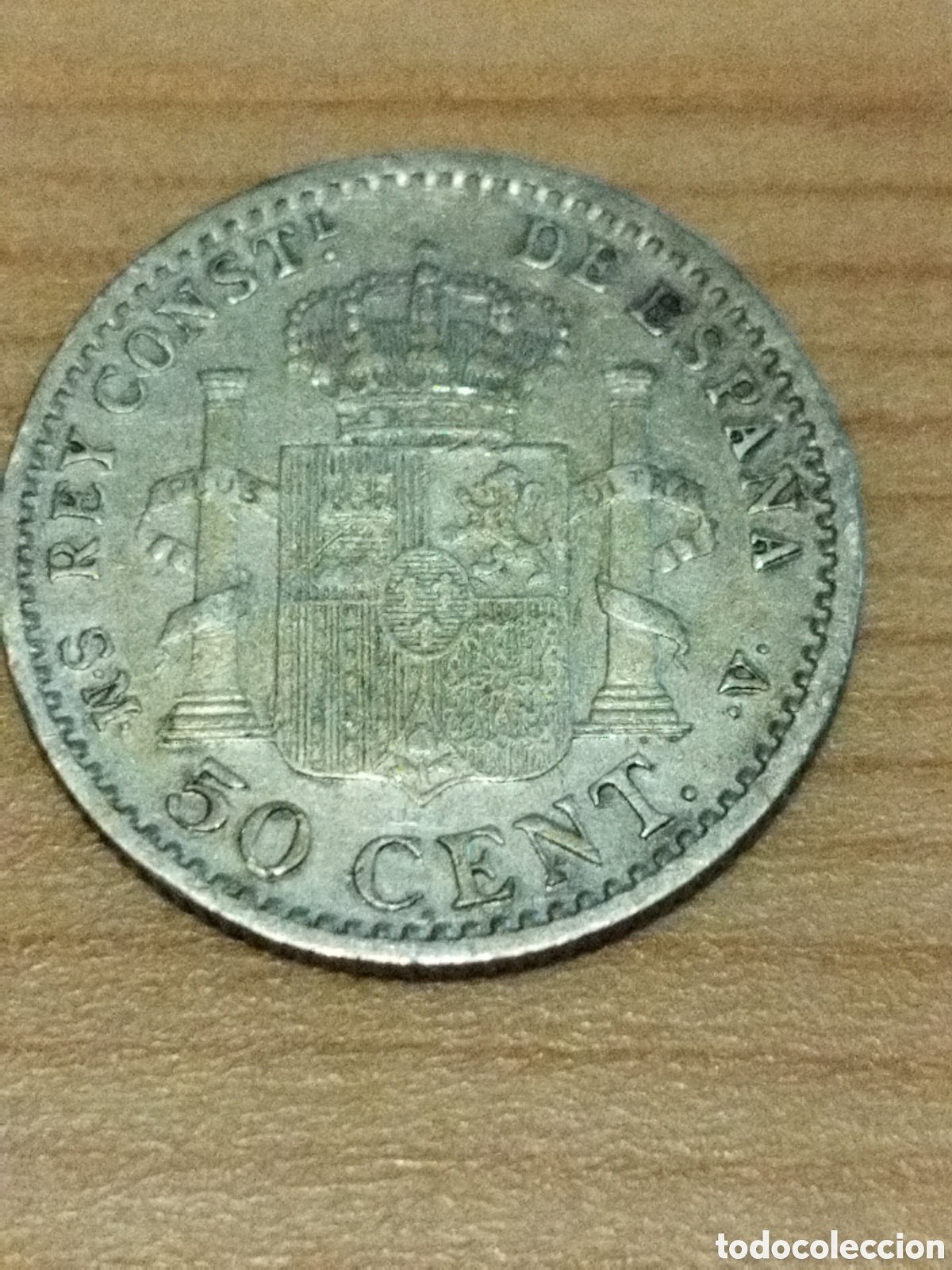Monedas de Espa&ntilde;a: Moneda de plata de 50 c&eacute;ntimos de 1904 0-4 ebc 2,46 grs - Foto 4