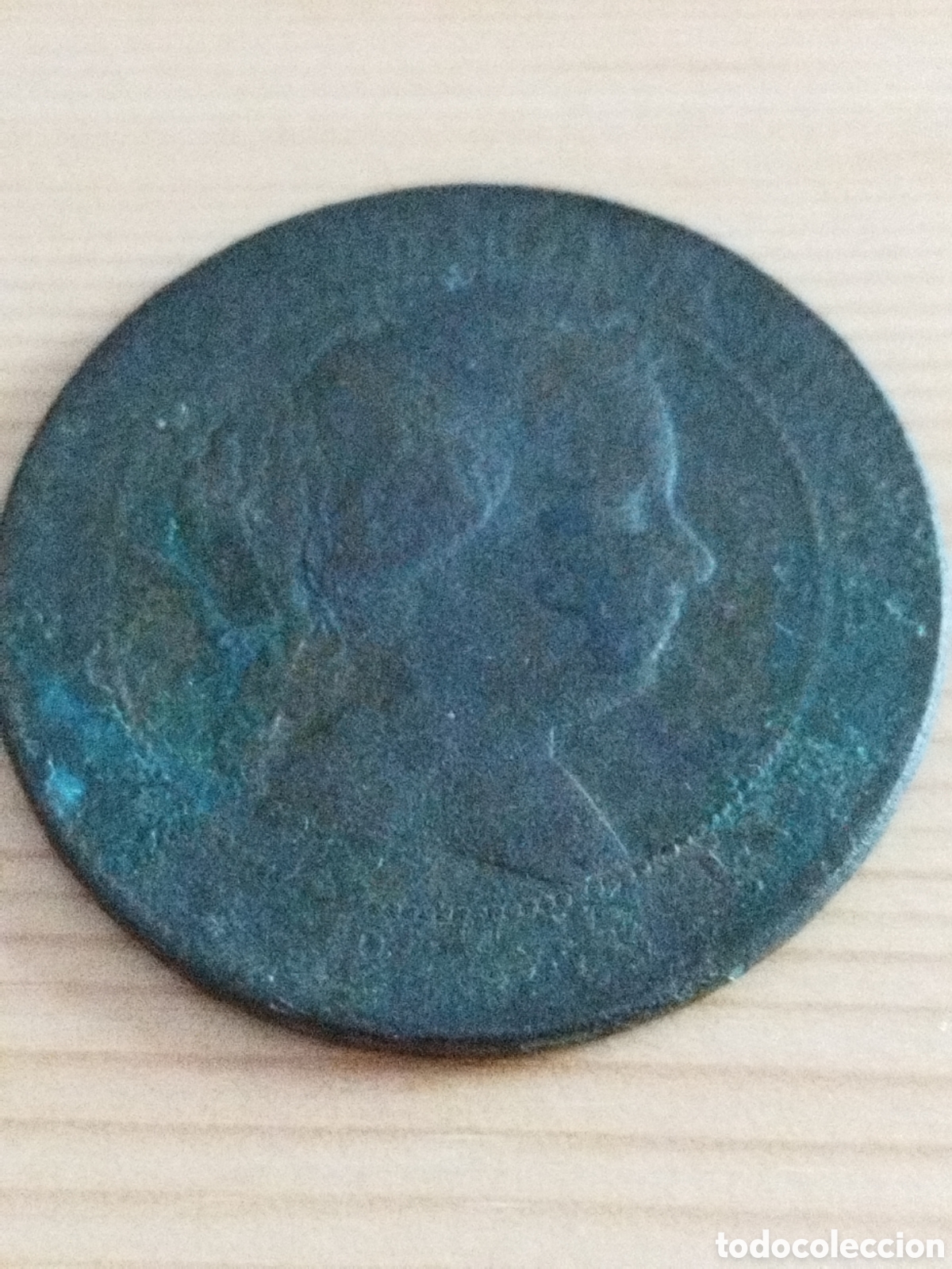Monedas de Espa&ntilde;a: Moneda de 5 escudos de Isabel II km#635 - Foto 2