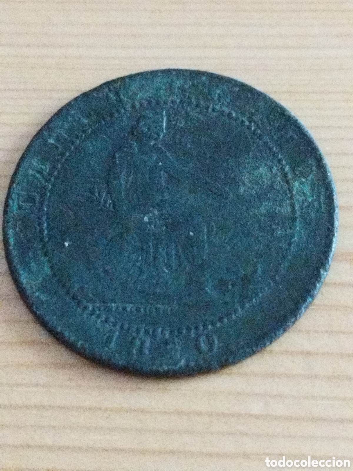 Monedas de Espa&ntilde;a: Moneda de 5 c&eacute;ntimos de 1870 km#662 - Foto 2