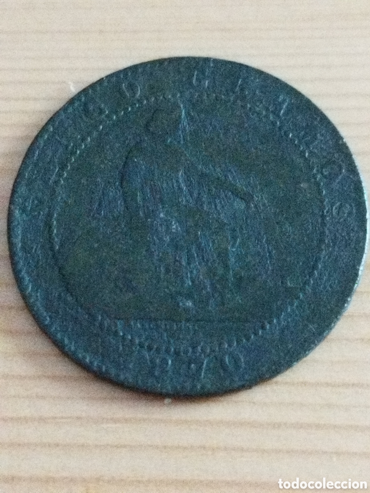 Monedas de Espa&ntilde;a: Moneda de 5 c&eacute;ntimos de 1870 km#662 - Foto 2