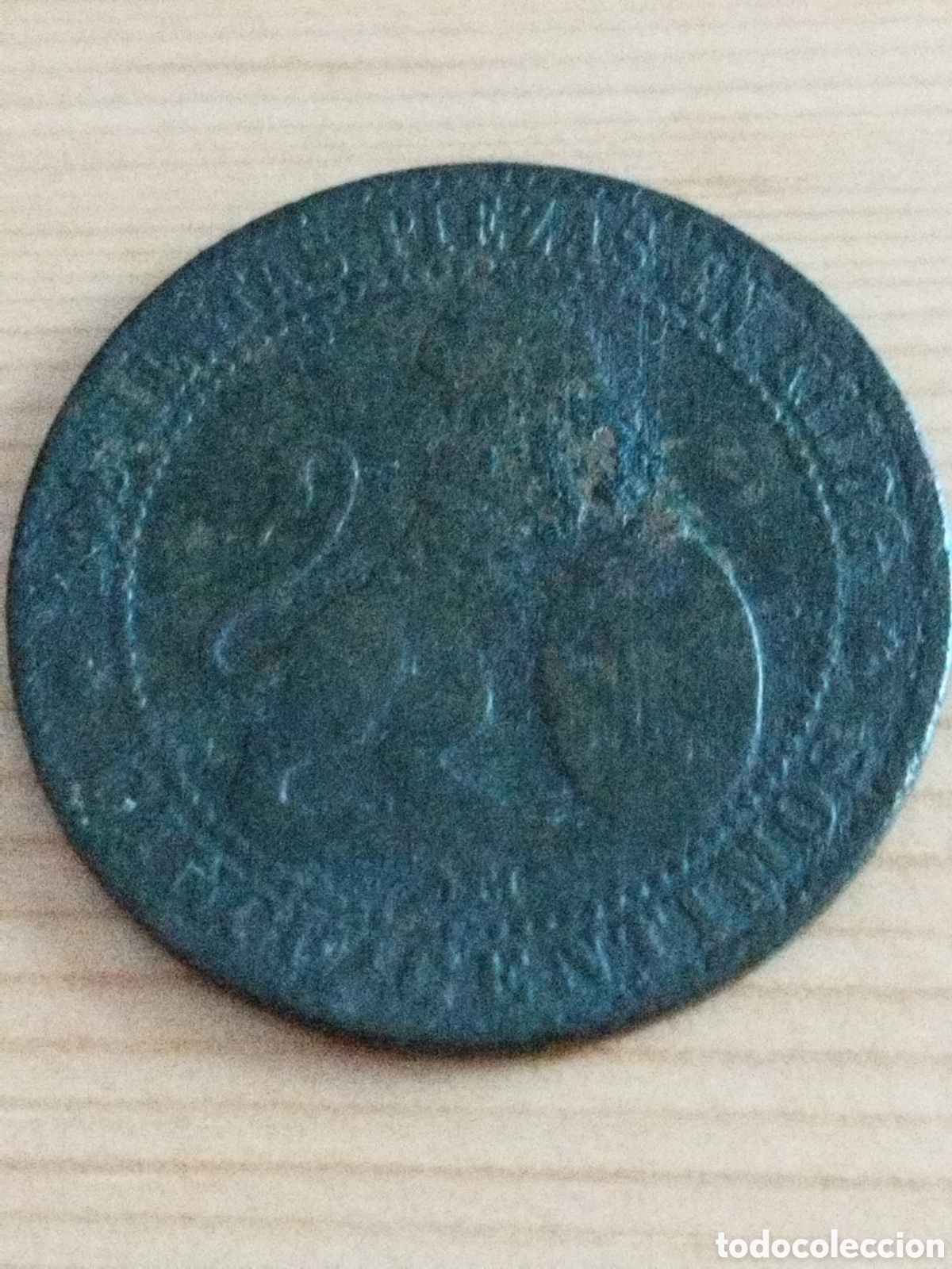 Monedas de Espa&ntilde;a: Moneda de 5 c&eacute;ntimos de 1870 km#662 - Foto 1