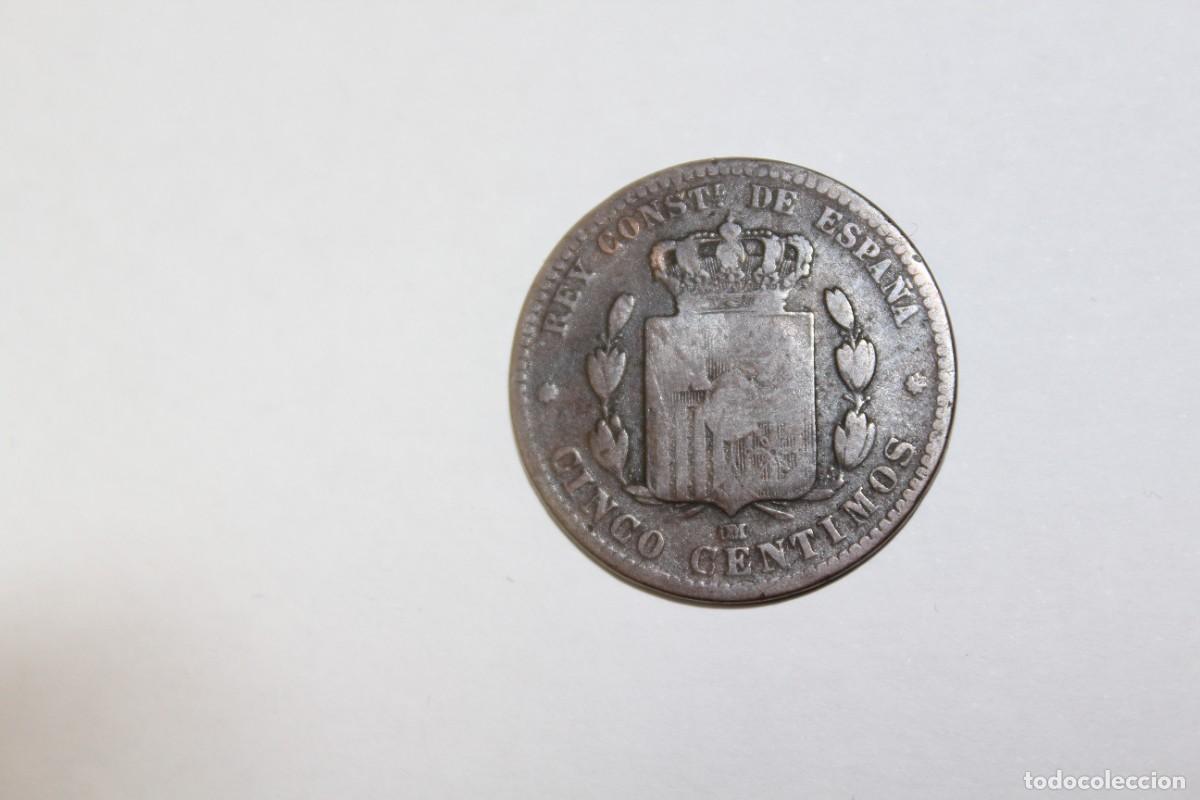 Monedas de Espa&ntilde;a: 5 CENTIMOS de 1878 OM XC 72 ESPA&Ntilde;A en BC - Foto 2