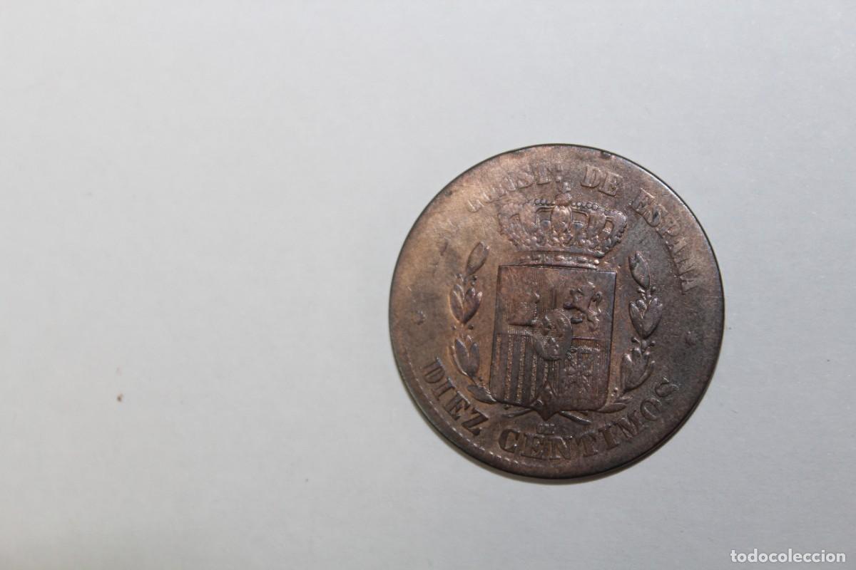 Monedas de Espa&ntilde;a: 10 CENTIMOS de 1878 OM XC 68 ESPA&Ntilde;A en BC+ - Foto 2