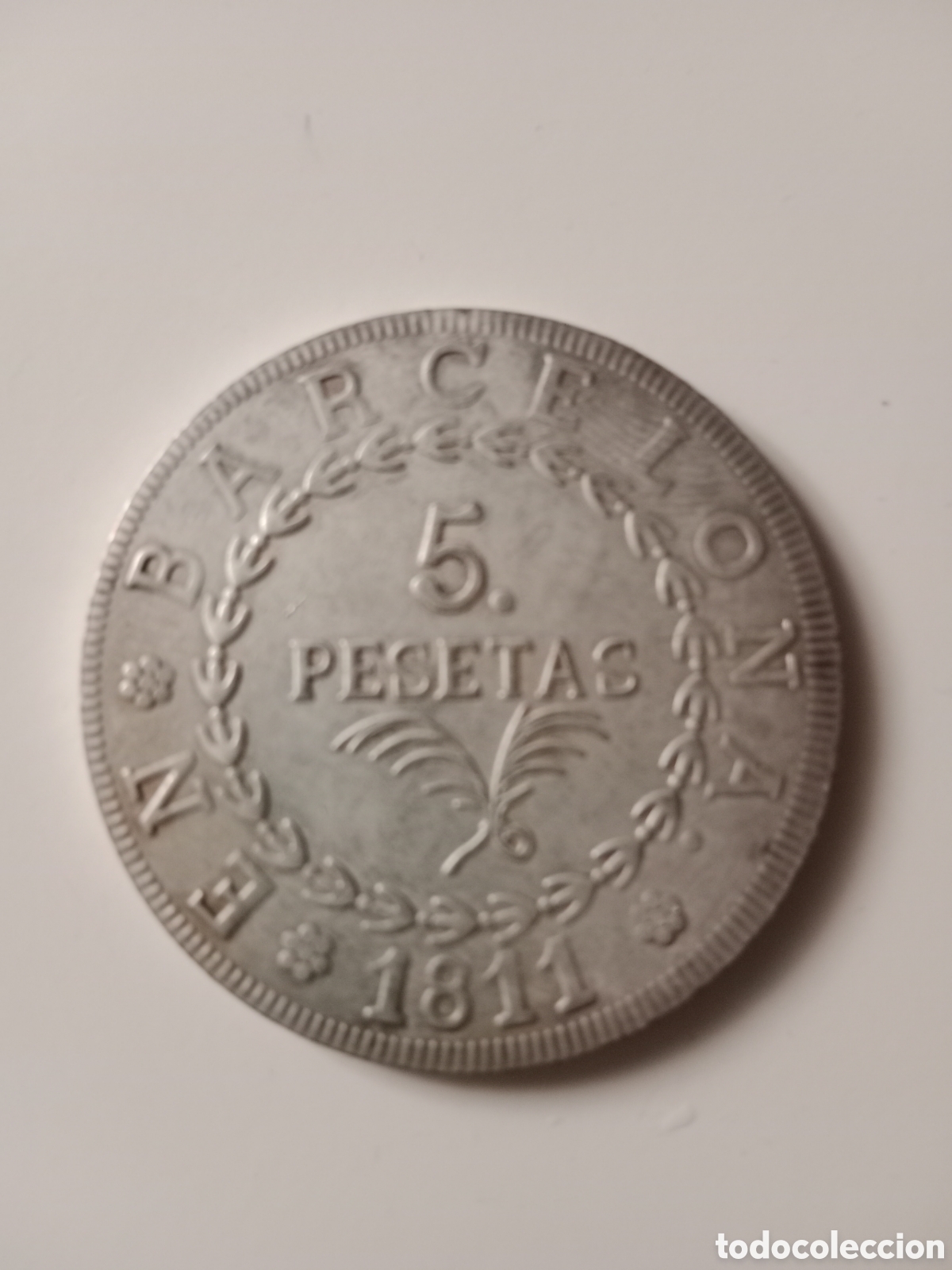 Monedas de Espa&ntilde;a: Moneda plata 5 pesetas 1811 - Foto 2