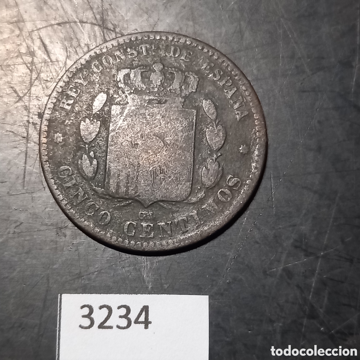 Monedas de Espa&ntilde;a: Espa&ntilde;a 5 c&eacute;ntimos 1879 - Foto 2